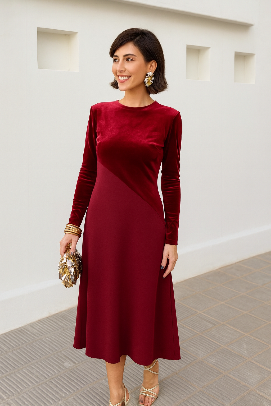 Vestido Camelia Rojo