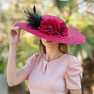 Pamela de paja natural fresa