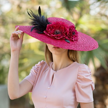 Pamela de paja natural fresa