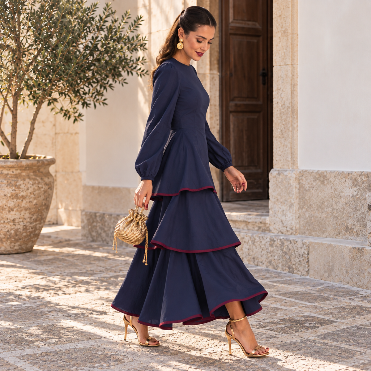 Vestido Luna volantes