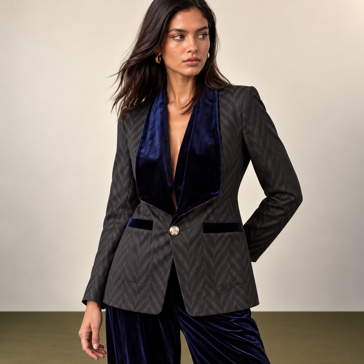 Traje pantalón Velvet Azul