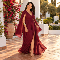 Vestido Telma Burdeos