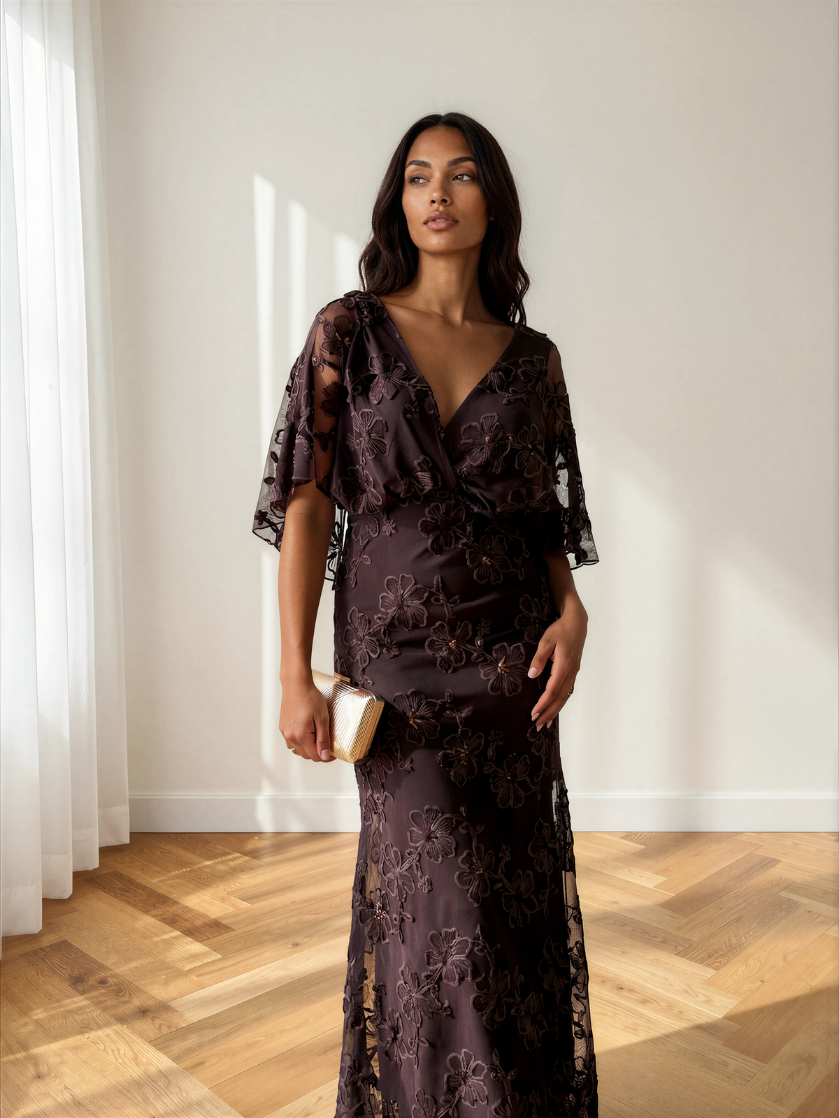 Vestido Parsida marrón