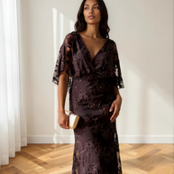 Vestido Parsida marrón