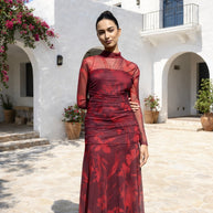 Vestido Meye Burdeos