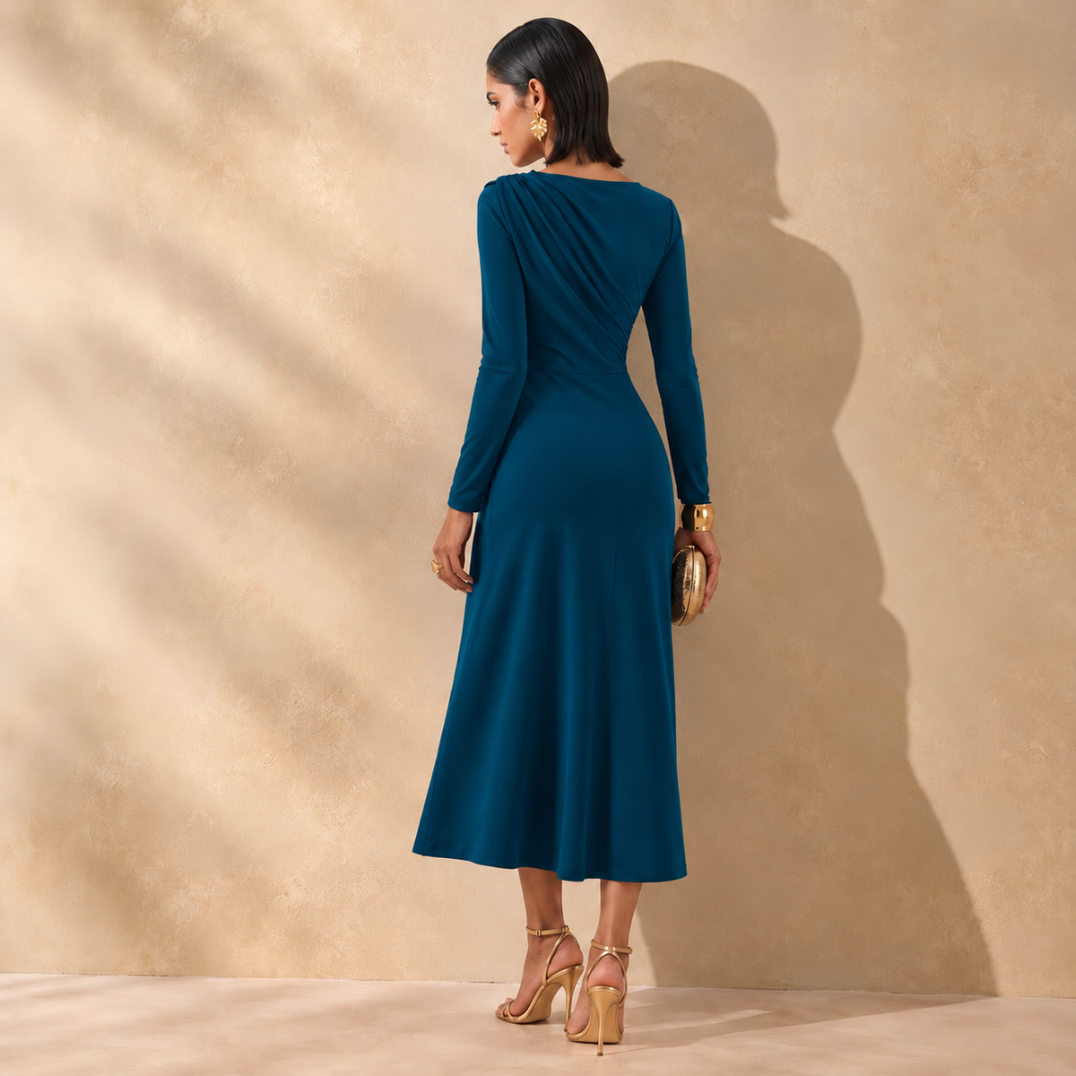 Vestido Carmen  Petróleo