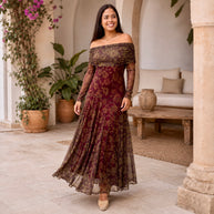 Vestido Catrina vino