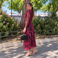Vestido Alena Negro&rojo