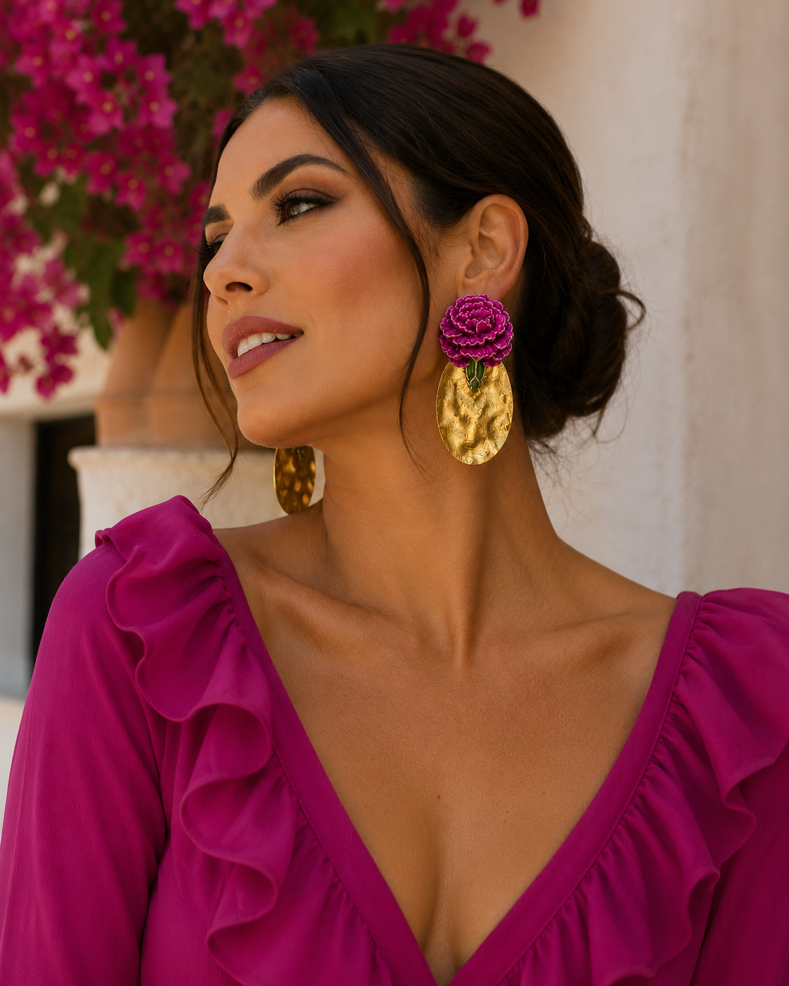 Pendientes Clavelina
