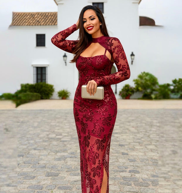 Vestido Jennifer Burdeos