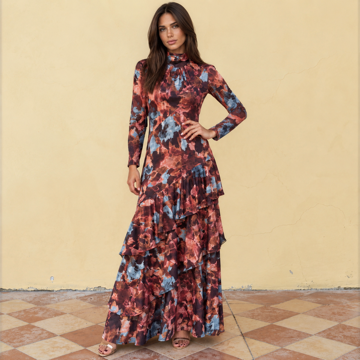Vestido Carolina estampado