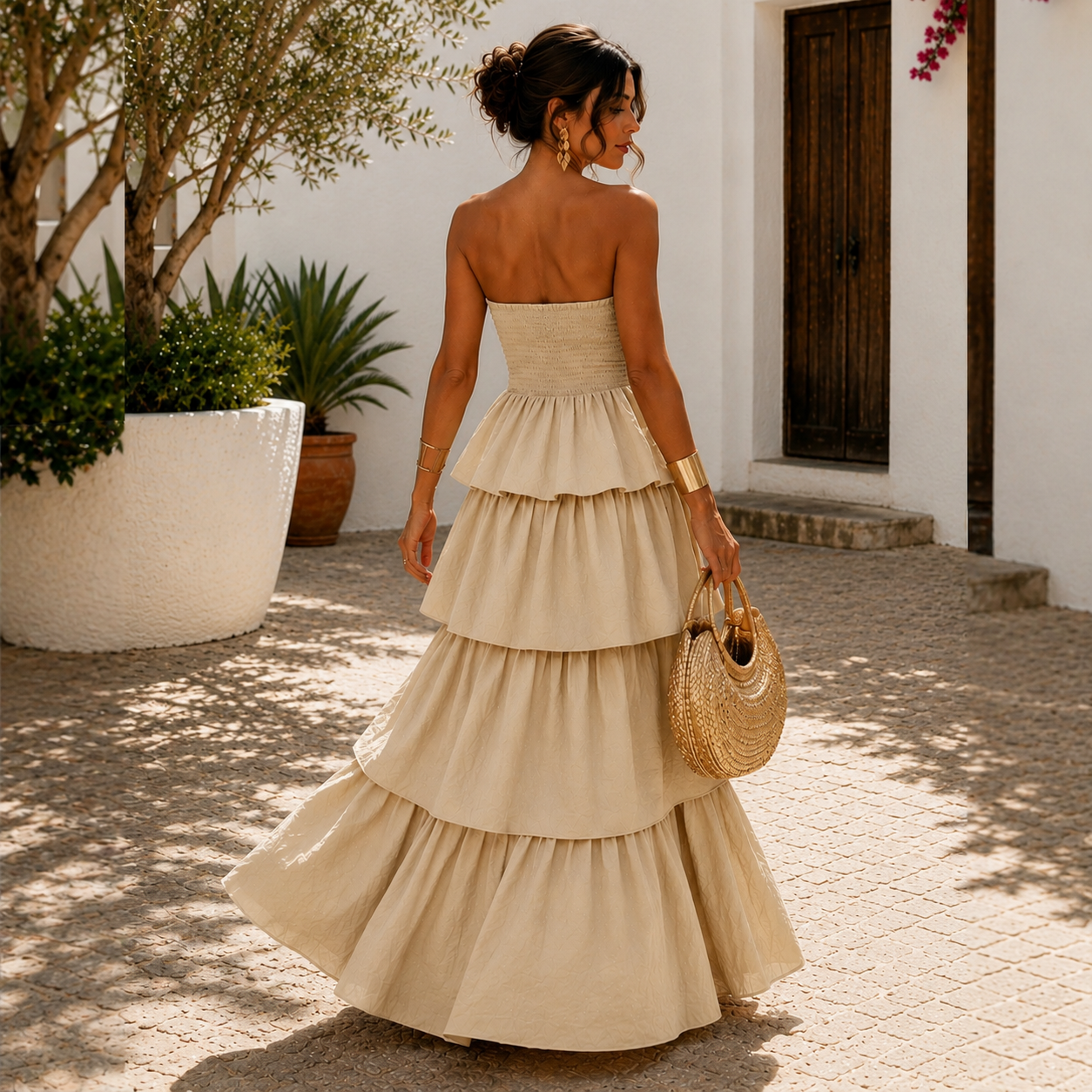 Vestido Candela Beige