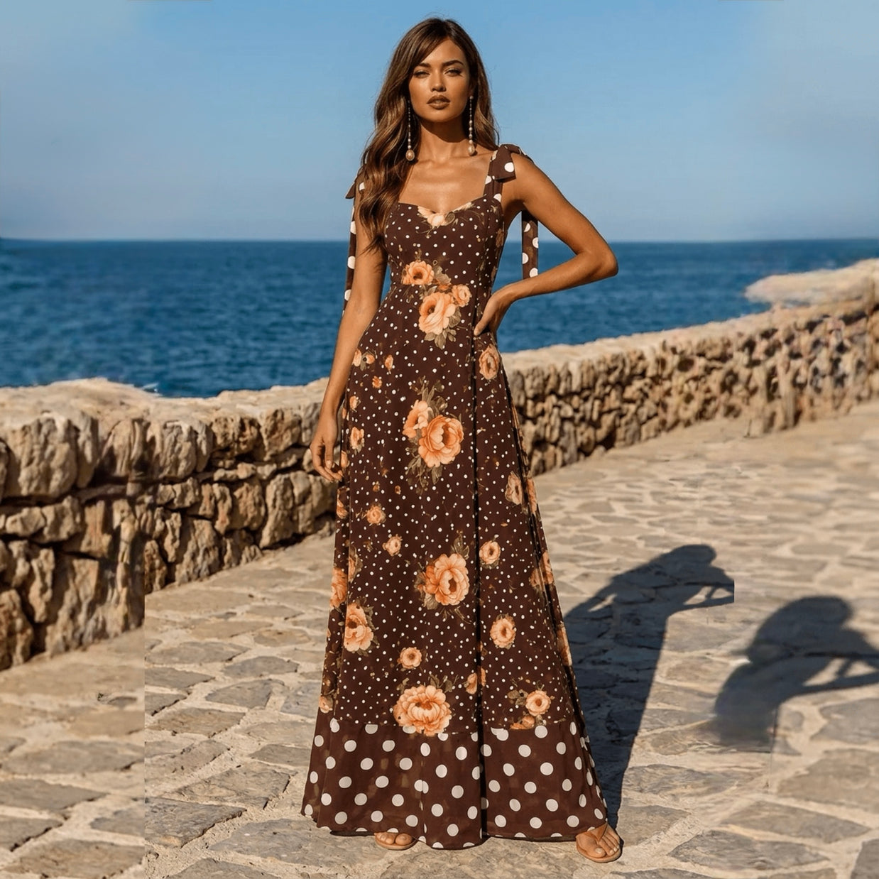 Vestido Guadiana Marrón