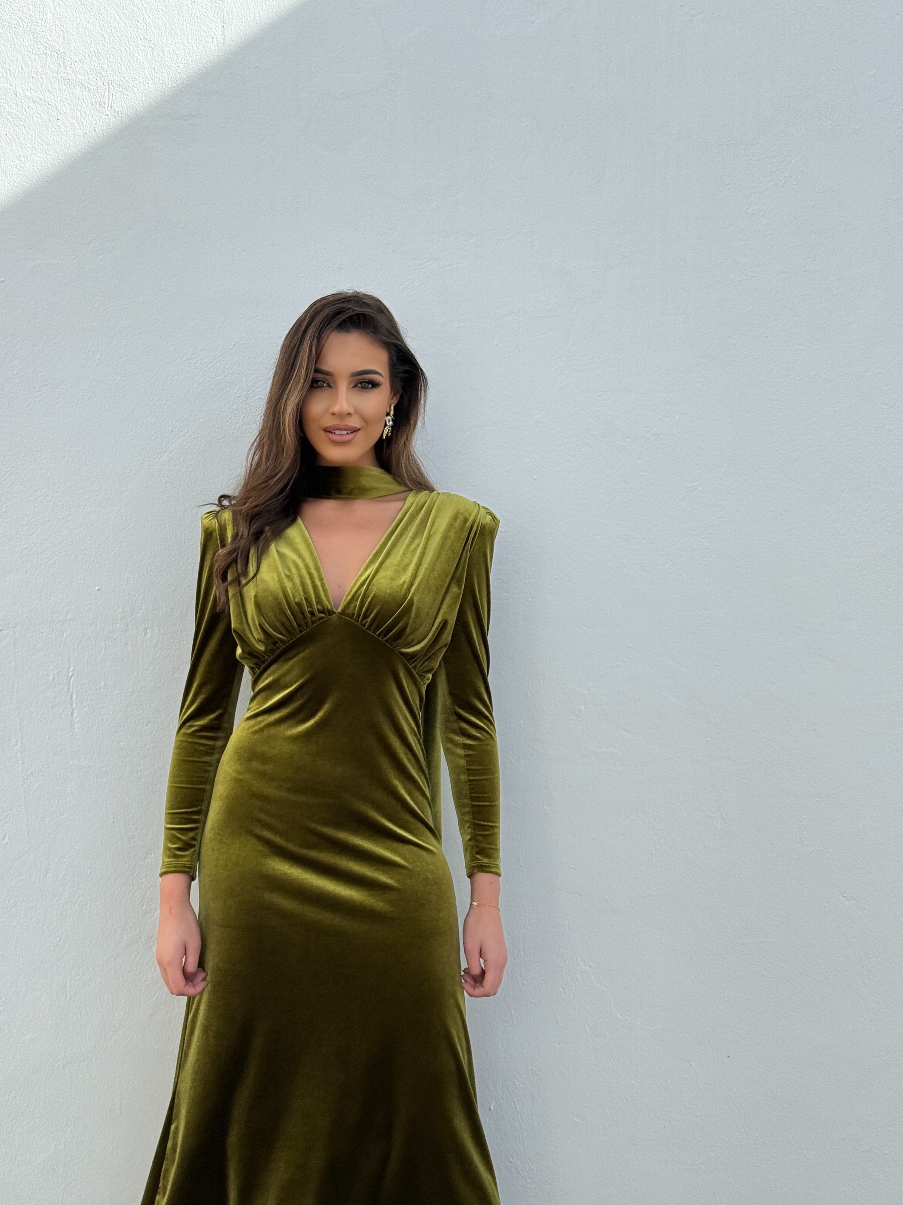 Vestido Nizar pistacho