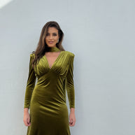 Vestido Nizar pistacho