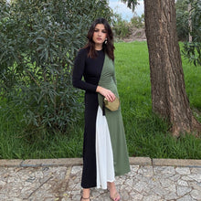 Vestido Tricolor Noa Verde