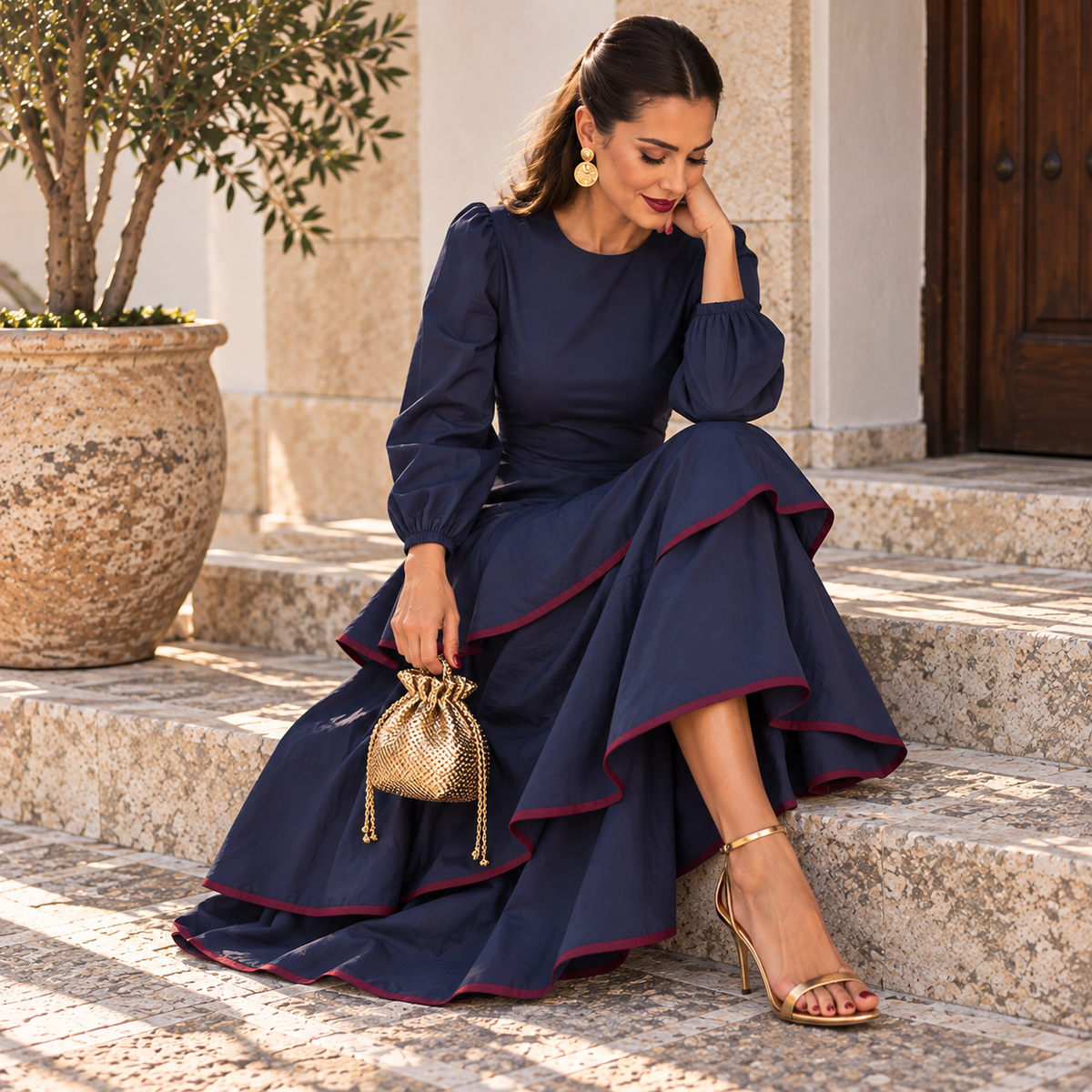 Vestido Luna volantes