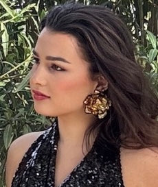 Pendientes Maxi flor Golden