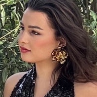 Pendientes Maxi flor Golden