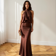 Vestido Sibila Marrón