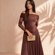 Vestido Teresa Marrón