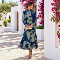 Vestido Mercedes Verde&azul