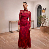 Vestido Meye Burdeos