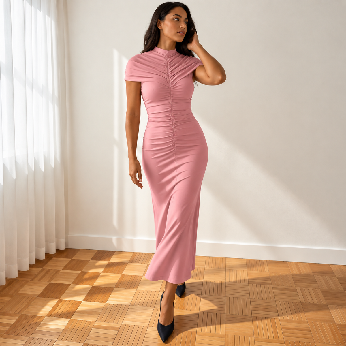 Vestido Alexia Rosa bebé
