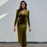 Vestido Nizar pistacho