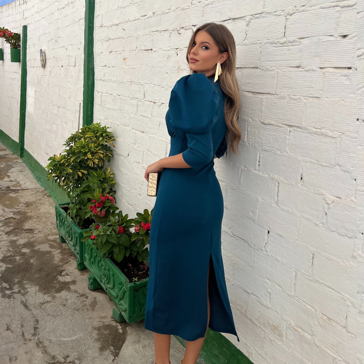 Vestido Lola Petróleo