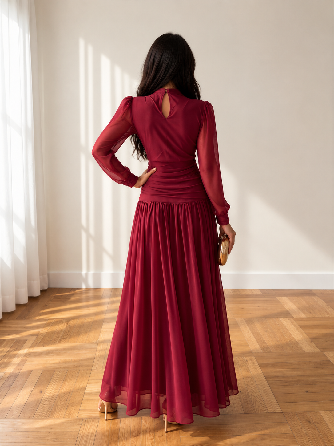 Vestido Stella Burdeos