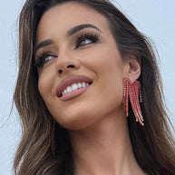 Pendientes Corazón cascada cristal