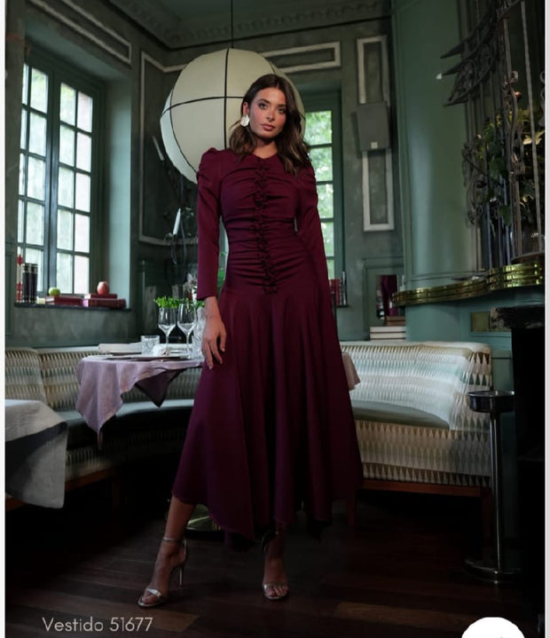 Vestido Anastasia Burdeos