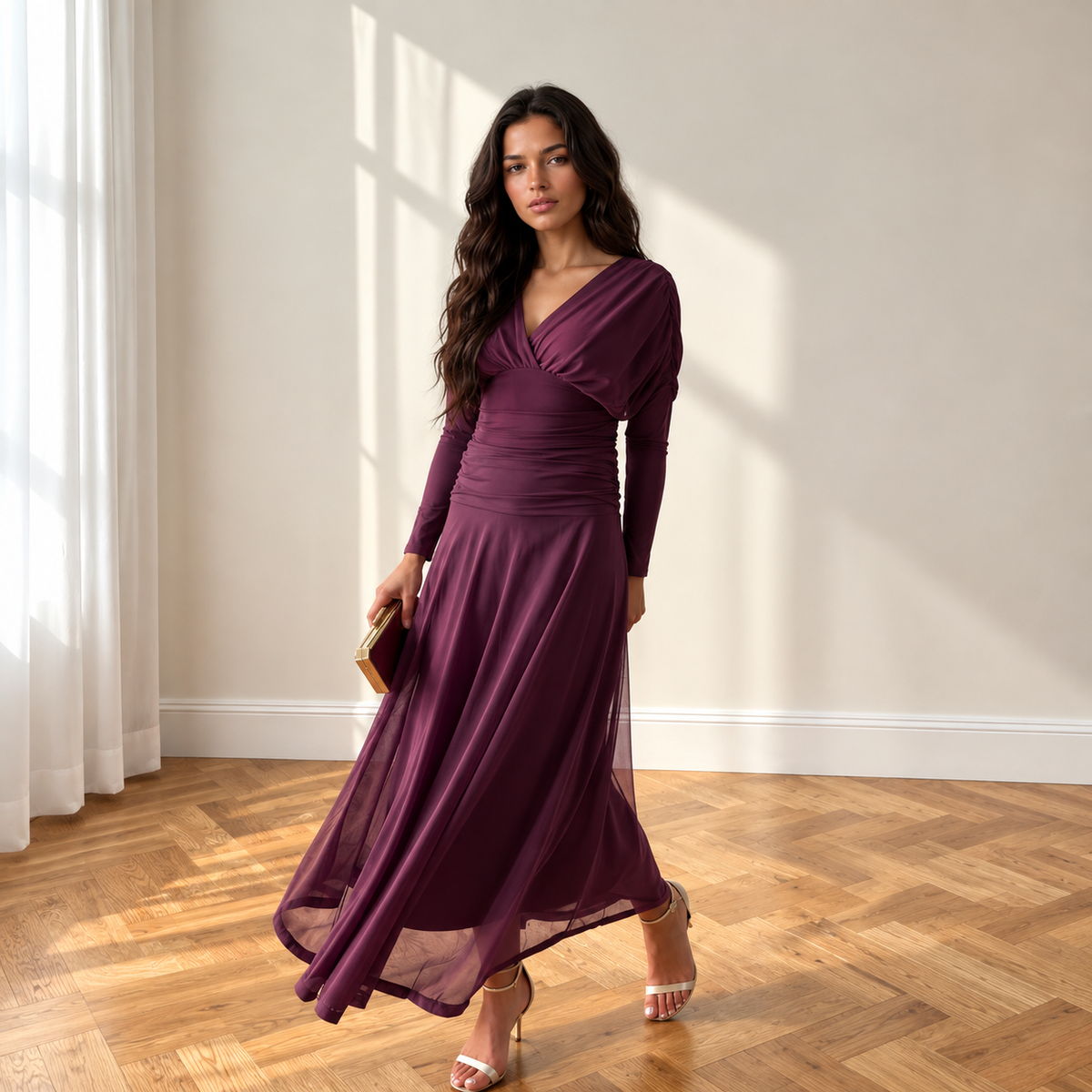 Vestido Talía Berenjena