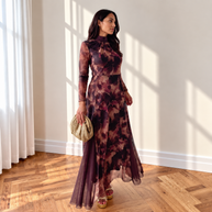 Vestido Berta Marrón