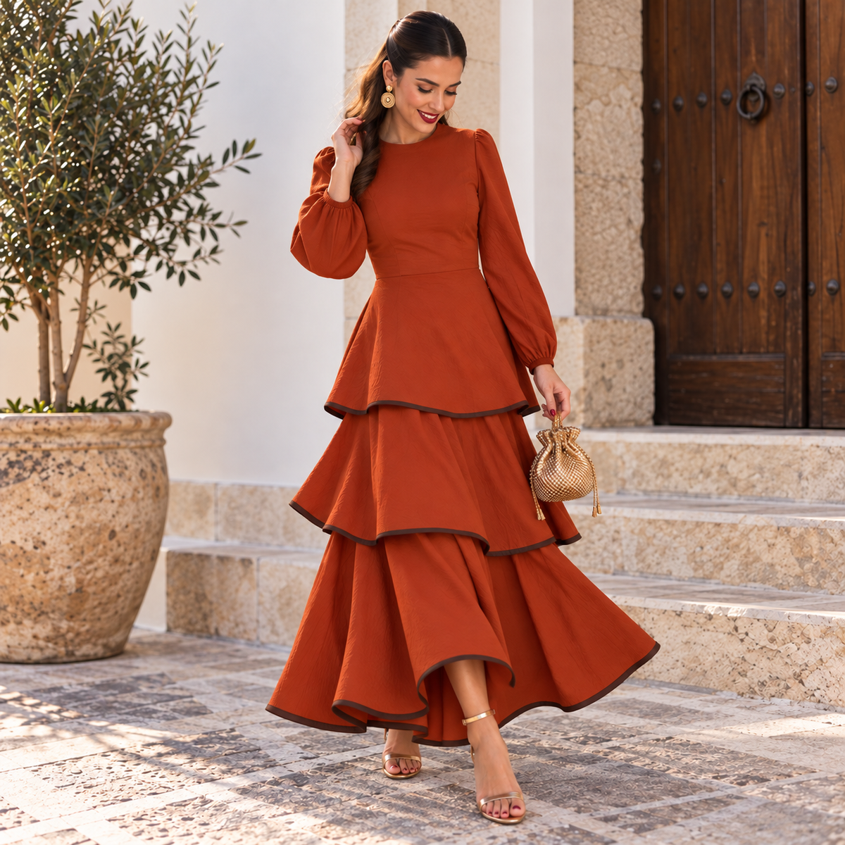 Vestido Luna Teja