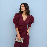 Vestido Mía Burdeos