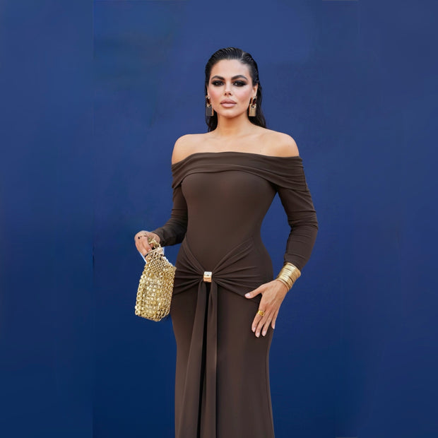 Vestido Giorgina marrón