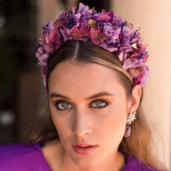 Diadema de flores Camille buganvilla