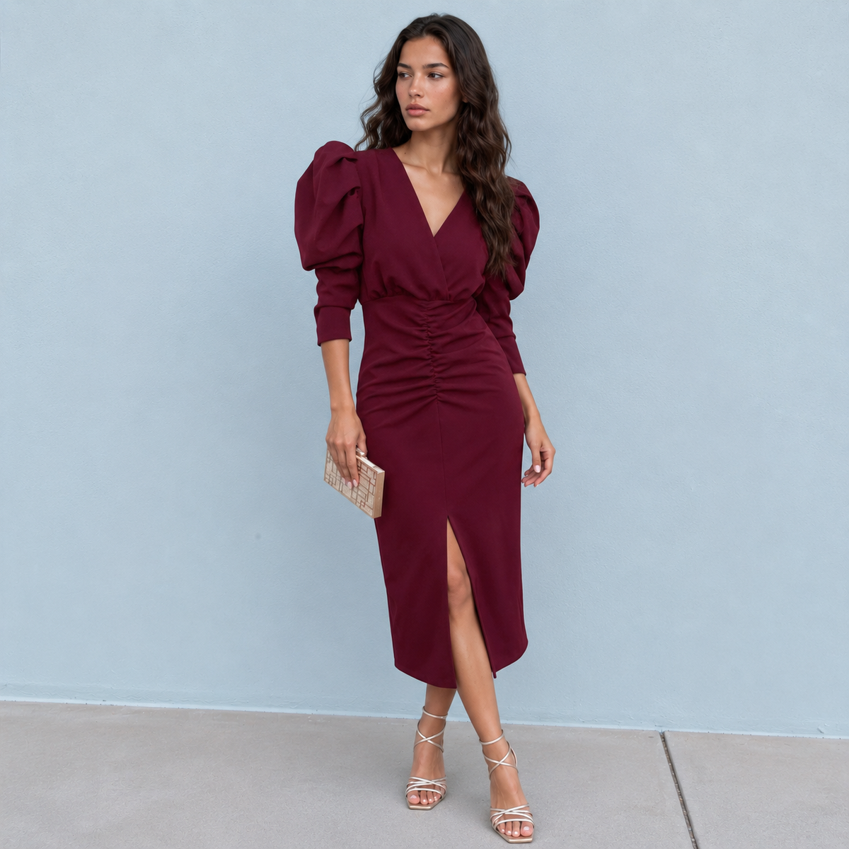 Vestido Mía Burdeos