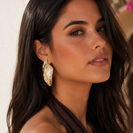 Pendientes hoja grecia
