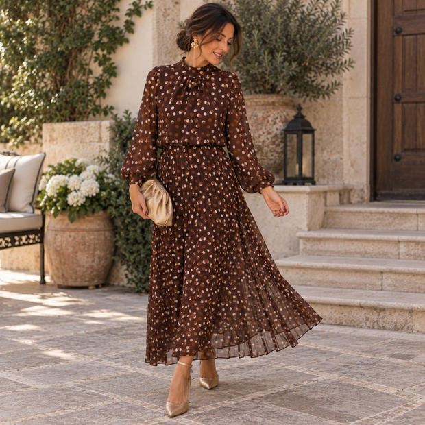 Vestido Miriam Marrón