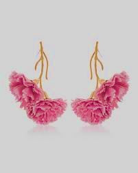 Pendientes Claveles rosas