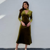 Vestido Nizar pistacho