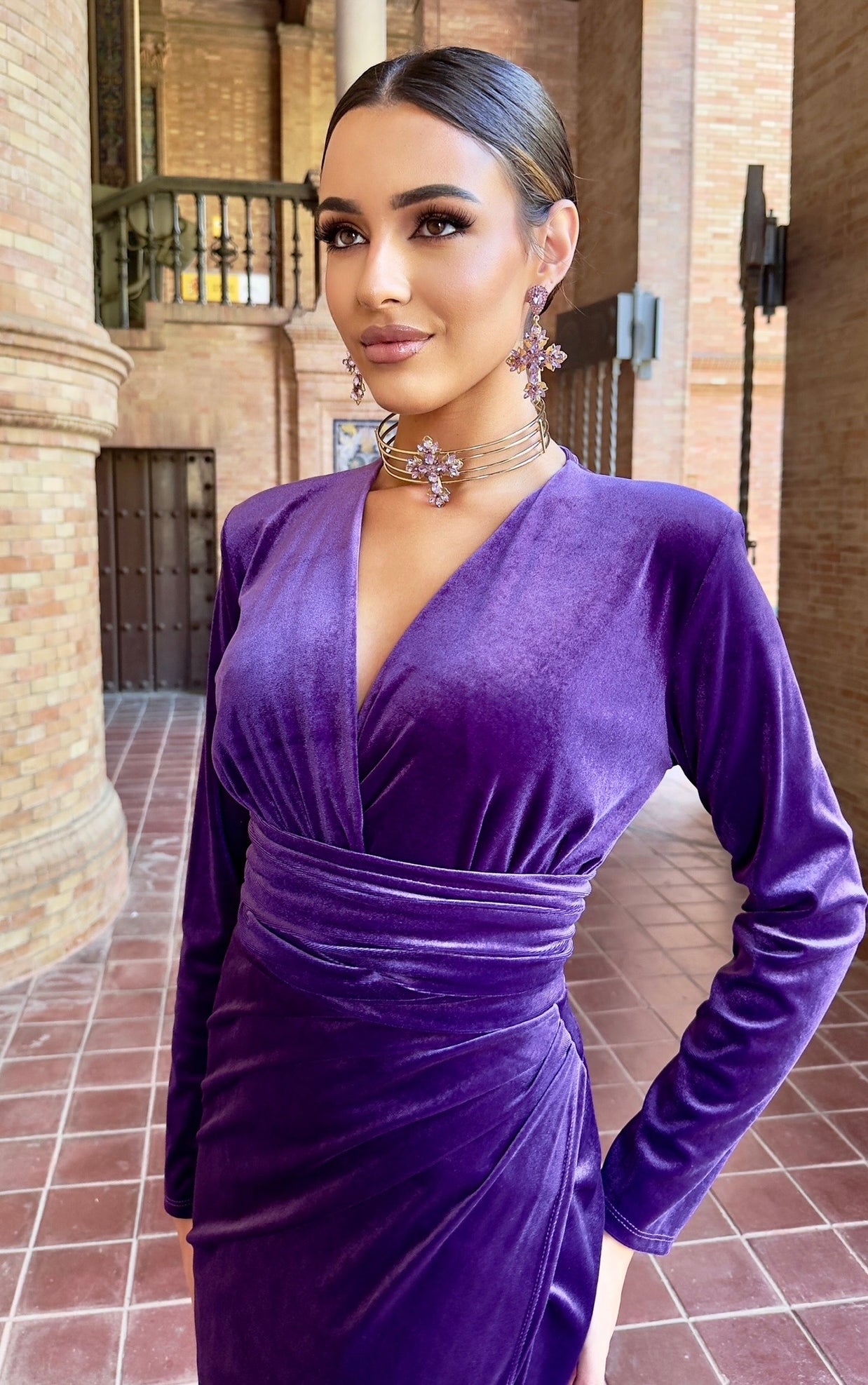 Vestido Imperio terciopelo