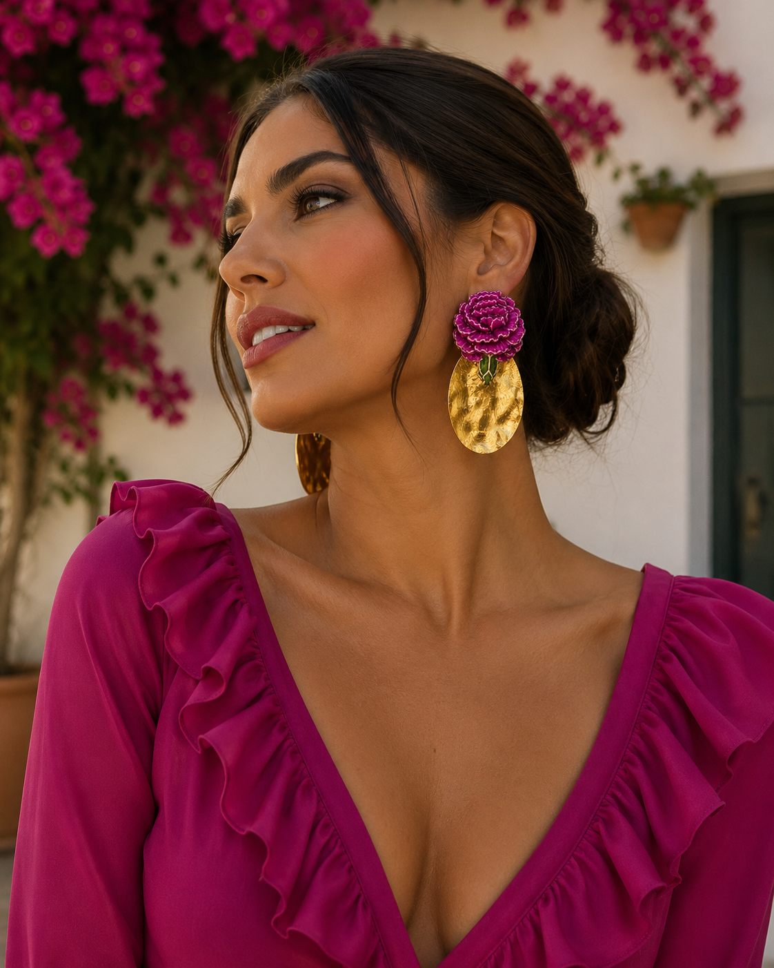 Pendientes Clavelina