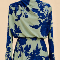 Vestido Mercedes Verde&azul