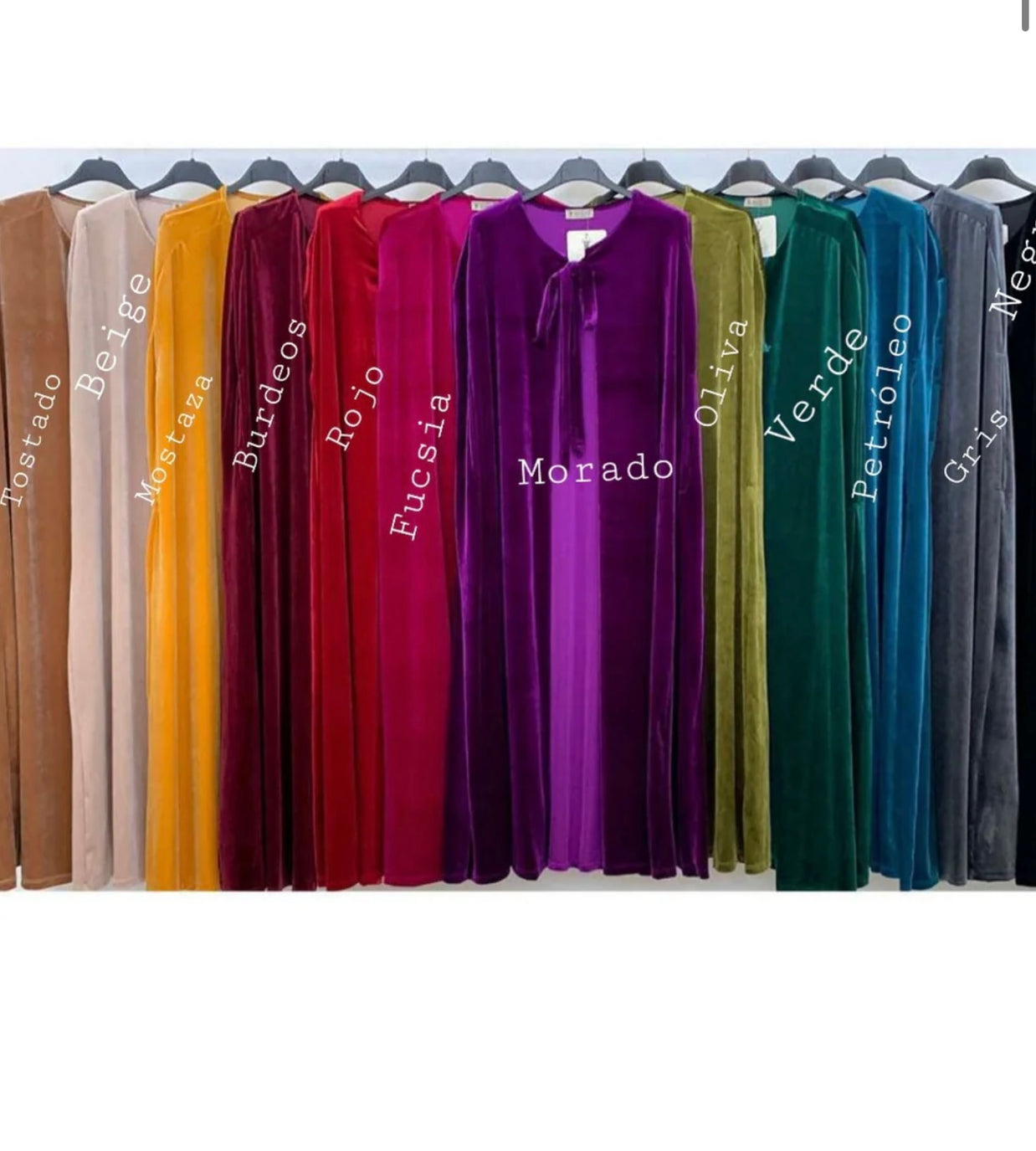 Capa terciopelo larga Fiesta