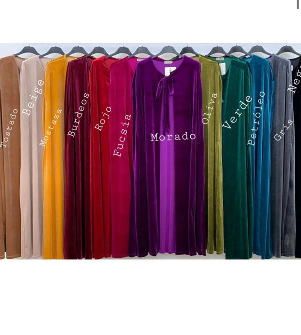 Capa terciopelo larga Fiesta