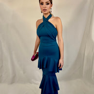 Vestido Cayetana Petroleo